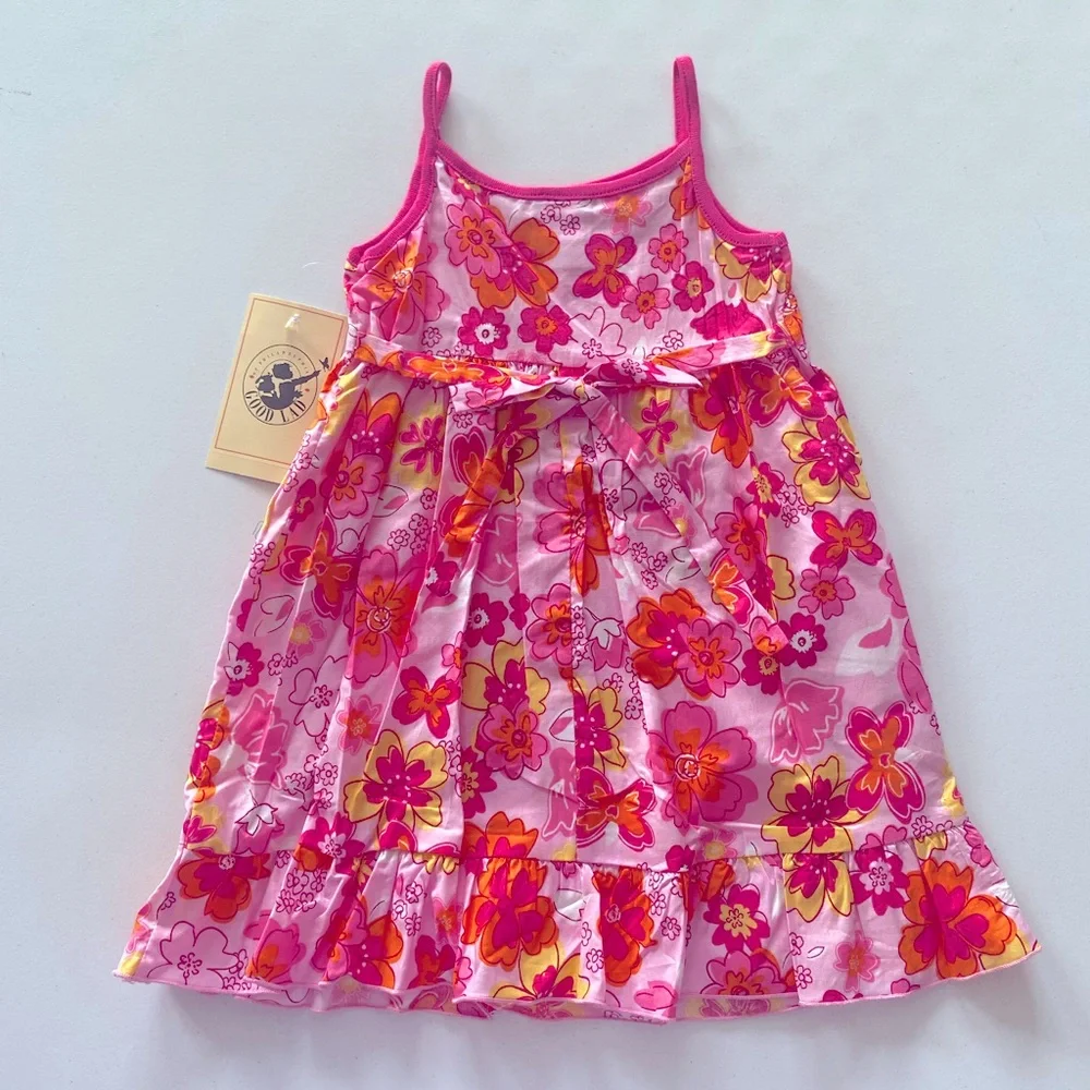 Good Lad Baby Girls Floral 2 Piece Dress 24M